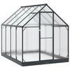 vidaXL Garden Greenhouse with Door Anthracite 183.5 x 243.5 x 207 cm