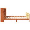 vidaXL Bookcase Bed without Mattress Wax Brown 180x200 cm Super King Solid Wood Pine