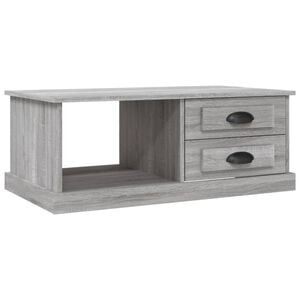 vidaXL Coffee Table Grey Sonoma 90x50x35 cm Engineered Wood