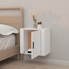 vidaXL Wall-mounted Bedside Cabinet White 50x30x47 cm
