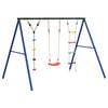 vidaXL Outdoor Swing Set with Swing. Ladder. Disc Swing
