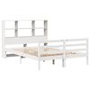 vidaXL Bookcase Bed without Mattress White 120x200 cm Solid Wood Pine