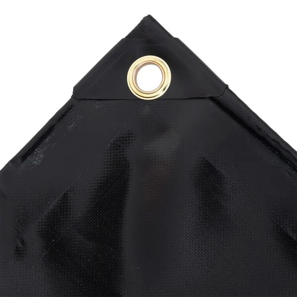 vidaXL Tarpaulin 650 g/m&sup2; 3x5 m Black