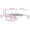 vidaXL Bed Frame with Drawers without Mattress White 140x190 cm