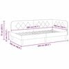 vidaXL Corner Bed Frame with Headboard Cream 100 x 200 cm Fabric