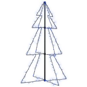 vidaXL Christmas Cone Tree 160 LEDs Indoor and Outdoor 78x120 cm