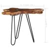 vidaXL Coffee Table 70x45 cm Solid Teak Wood and Polyresin