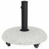 vidaXL Parasol Base White and Black 45 x 45 x 40 cm Concrete and Metal