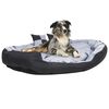 vidaXL Reversible & Washable Dog Cushion Grey and Black 150x120x25 cm