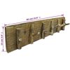 vidaXL Coat Rack Mixed Recycled Wood 60x15 cm