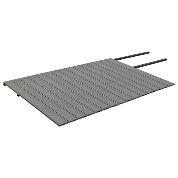 vidaXL WPC Decking Boards with Accessories Brown and Grey 30 m&sup2; 2.2 m