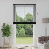 vidaXL Venetian Blind Manual Adjustable Black 213 x 120 cm PVC