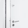 vidaXL Front Door White 100x200 cm Aluminium