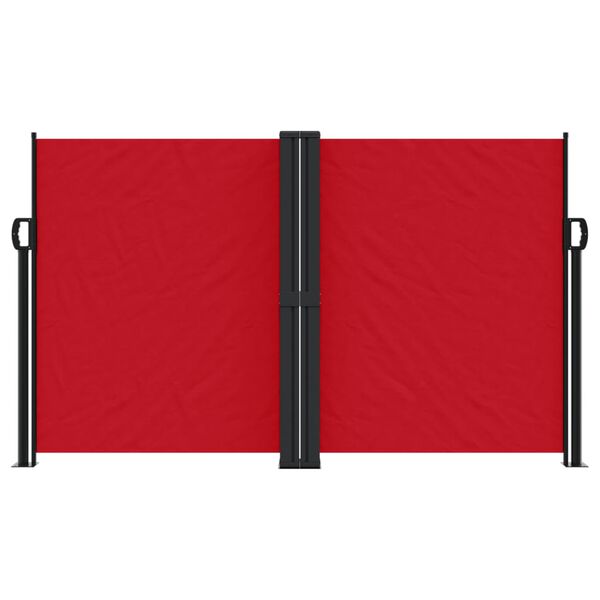 vidaXL Retractable Side Awning Red 140x600 cm