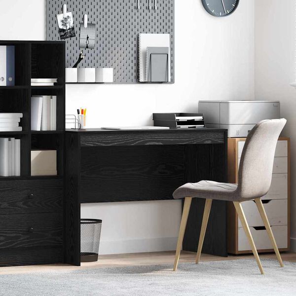 vidaXL Desk Black Oak 100 x 50 x 76 cm