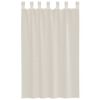 vidaXL Voile Curtains with Tab Top 2 pcs Cream