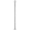 vidaXL Garden Shower with Grey Base 220 cm Stainless Steel