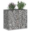 vidaXL Gabion Raised Bed Silver 90 x 50 x 80 cm Galvanised Steel