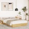 vidaXL Bed Frame without Mattress 120x200 cm Solid Wood Oak