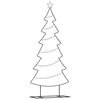 vidaXL Metal Christmas Tree with Stand Black 180 cm Steel