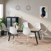 vidaXL Swivel Dining Chairs 6 pcs White PP