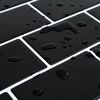 vidaXL Subway Tile 10 pcs Black 30.5 x 30.5 cm Polyurethane and PET