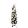 vidaXL Artificial Christmas Tree with 150 LEDs with Stand Green 150 cm