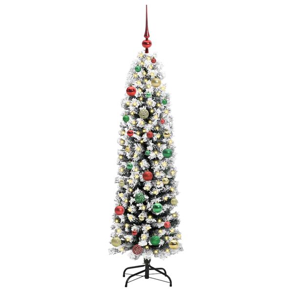 vidaXL Artificial Christmas Tree with 150 LEDs with Stand Green 150 cm