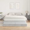 vidaXL Storage Bed Frame Grey Sonoma 180 cm Engineered Wood
