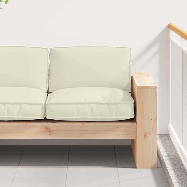 vidaXL Pallet Cushion for suitable for Seat Cream 80 x 80 x 12 cm