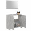 vidaXL 3 Piece Bathroom Furniture Set Concrete Grey Engineered Wood