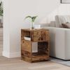 vidaXL End Table Old Wood 30.5 x 30 x 45 cm Engineered Wood
