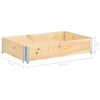 vidaXL Raised Bed 50x100 cm Solid Pine Wood (310052 )