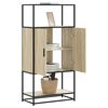 vidaXL Highboard Sonoma Oak 68x35x139 cm Engineered Wood and Metal