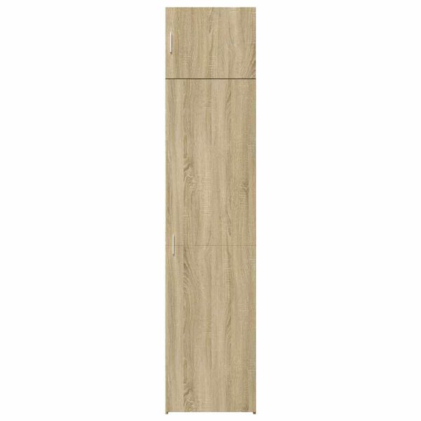 vidaXL Slim Storage Cabinet Sonoma Oak 50x42.5x225 cm Engineered Wood