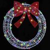 vidaXL Wreath with 60 LEDs Multicolour 76 x 8.5 x 76 cm Acrylic