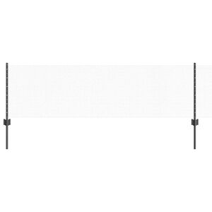 vidaXL Hexagonal Fence with Post 25 x 0.6 m PVC-Coated Steel Grey Mesh