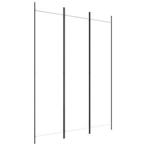 vidaXL 3-Panel Room Divider White 150x200 cm Fabric