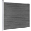 vidaXL Fence Panel Set WPC 526x146 cm Black