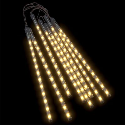 vidaXL Meteor Lights 8 pcs 30 cm Warm White 192 LEDs Indoor Outdoor