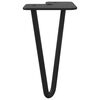 vidaXL Furniture Foot 2 pcs Black 54.1 x 54.1 x 100 mm Iron