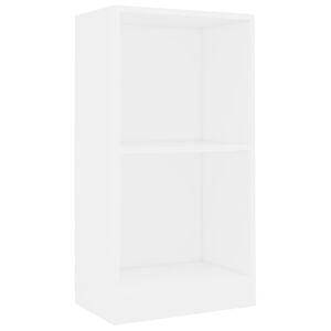 vidaXL Bookcase White 40x24x75 cm Engineered Wood
