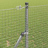 vidaXL Fence Post Silver 25 x 1 m (25 x 25 mm mesh) Steel