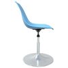vidaXL Swivel Dining Chairs 2 pcs Blue PP