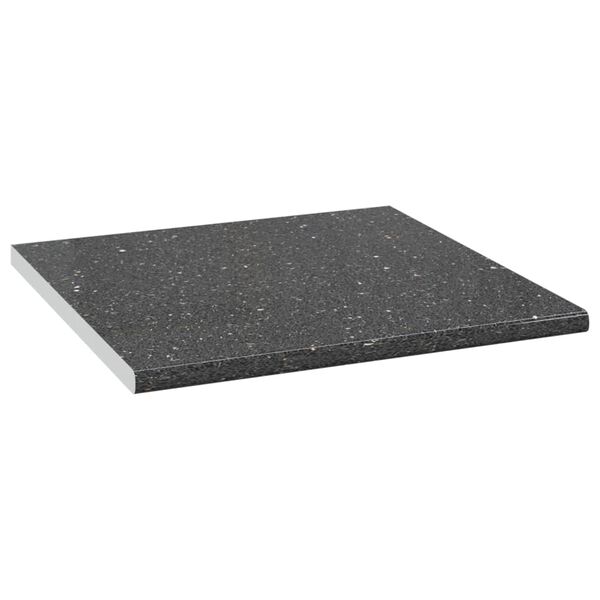 vidaXL Kitchen Countertop Black with Granite Texture 60x60x2.8 cm Engineered Wood