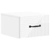 vidaXL Wall-Mounted Bedside Cabinet High Gloss White 34.5 x 33 x 20 cm