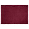 vidaXL Faux Rabbit Fur Blanket Olite 4 pcs Bordeaux Red 150 x 220 cm