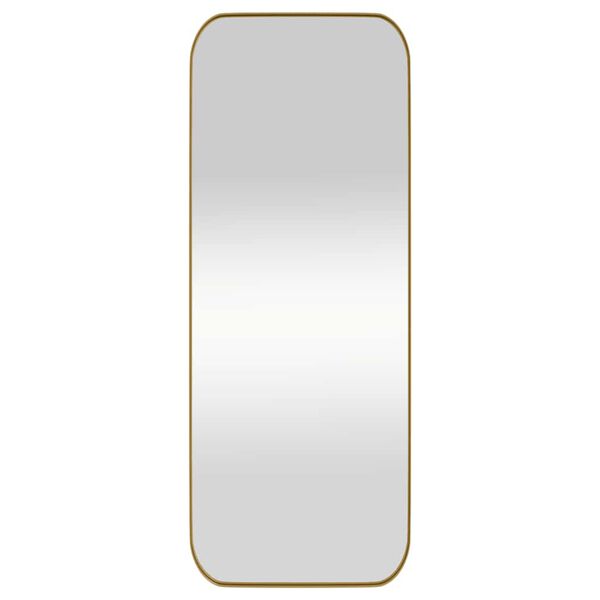 vidaXL Wall-mounted Mirror Gold 30x80 cm Rectangle