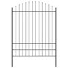 vidaXL Garden Fence 2 pcs Grey 170 x 225 cm Powder-Coated Steel