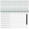 vidaXL Fence with Post Green 1.4 x 100 m Steel and PVC